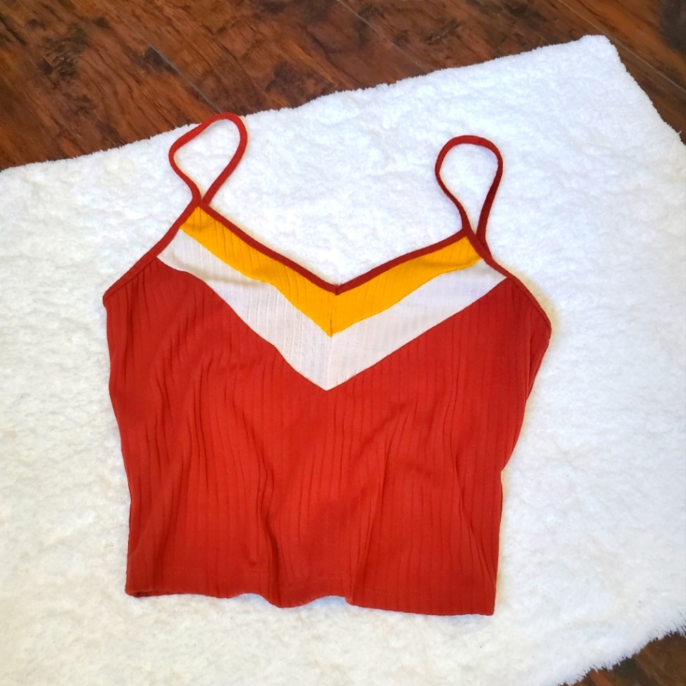 F21 cropped retro tank